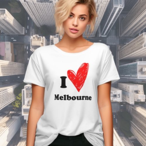 I Love Melbourne City Pride T_Shirt