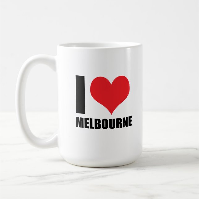 I love Melbourne Coffee Mug (Left)