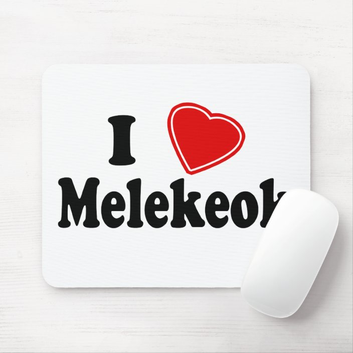 I Love Melekeok Mouse Pad