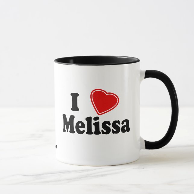 I Love Melissa Mug (Right)