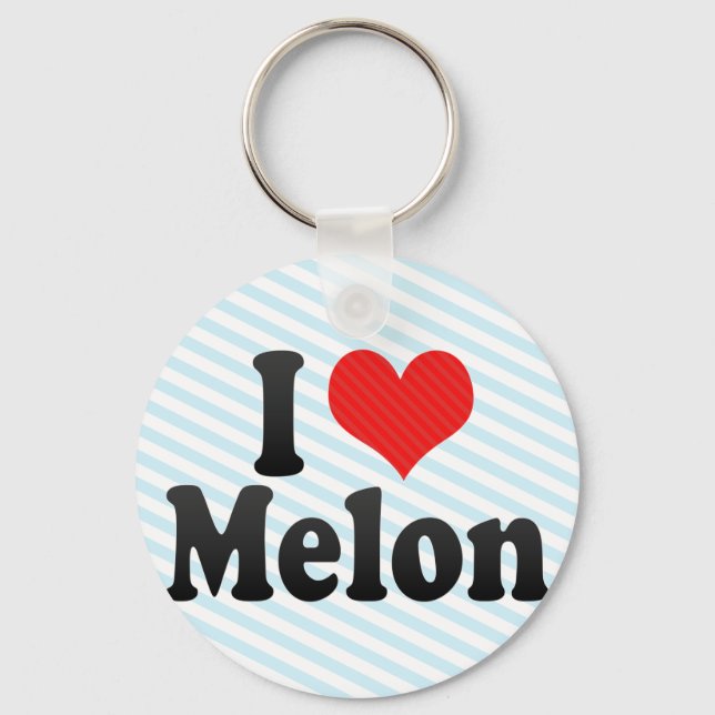 I Love Melon Keychain (Front)