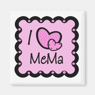I Love Mema Cute T-Shirt Magnet