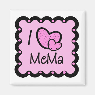 I Love Mema Cute T-Shirt Magnet
