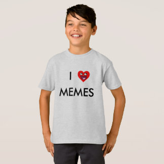 I Love Memes Funny School Kids Shirt
