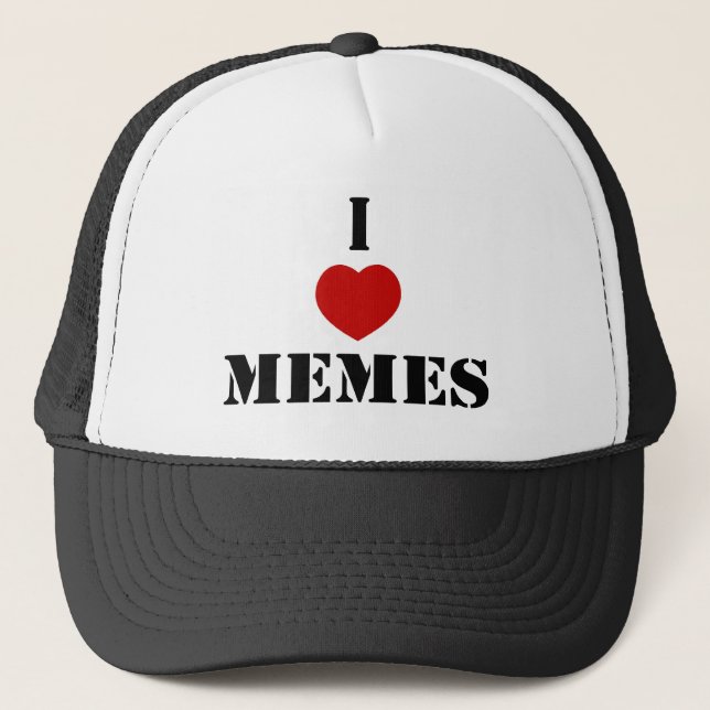 I Love Memes Trucker Hat (Front)