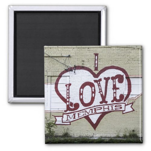 I Love Memphis Graffiti Magnet