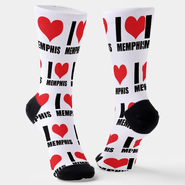 I love Memphis  Socks (Angled)