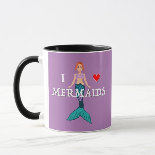 I Love Mermaids Design _ Combo Mug