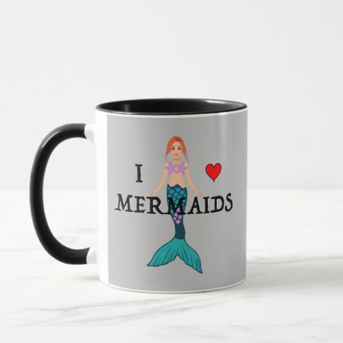 I Love Mermaids Design _ Combo Mug
