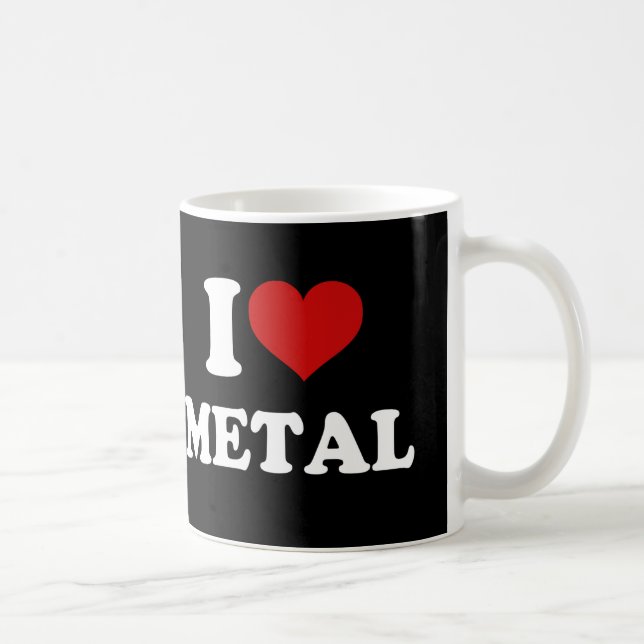 I Love Metal Coffee Mug (Right)