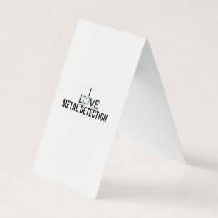 I love Metal detection Business Card