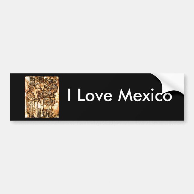I Love Mexico Bumper Sticker (Front)