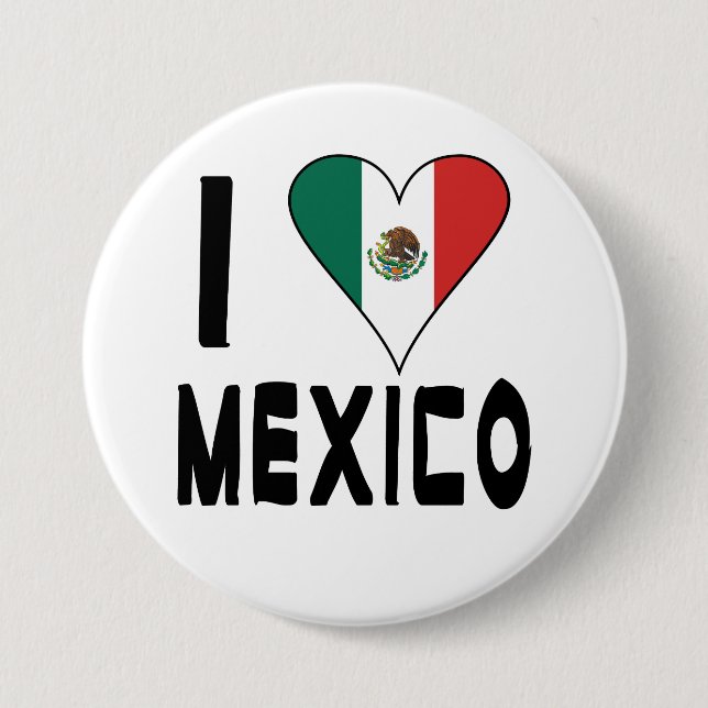 I Love Mexico Button (Front)