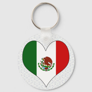 I Love Mexico Keychain