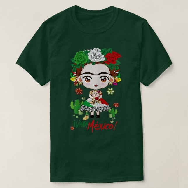 I Love Mexico Viva Mexico Mexican frida shirt  1  (Design Front)