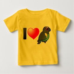 I Love Meyer's Parrots Baby Fine Jersey T-Shirt