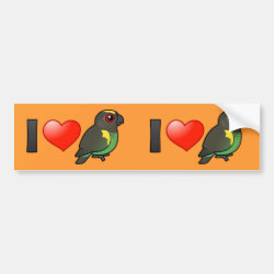 I Love Meyer's Parrots Bumper Sticker