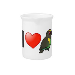 I Love Meyer's Parrots Pitcher
