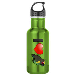 I Love Meyer's Parrots Water Bottle (24 oz)