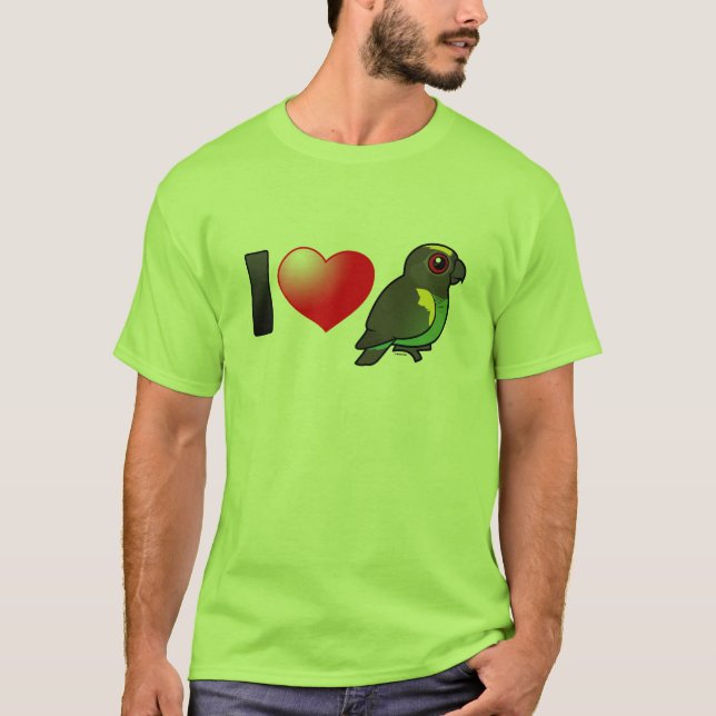 I Love Meyer's Parrots T-Shirt (Front)
