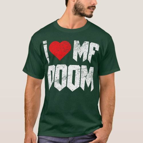 I Love Mf Doom Vintage Distressed T_Shirt