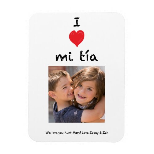 I Love Mi Tia Photo Magnet Keepsake