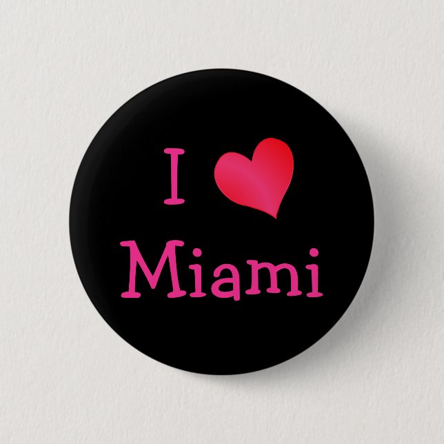 I Love Miami Button (Front)