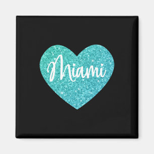 I Love Miami Florida Heart  Magnet