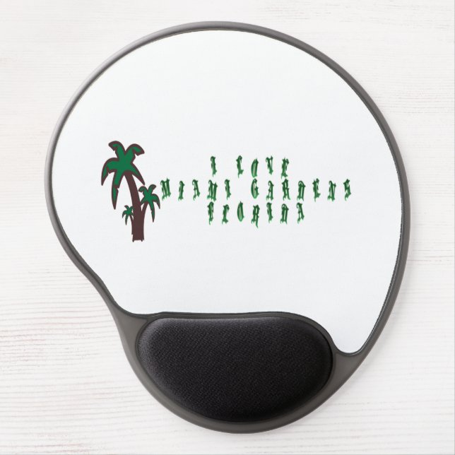 I Love Miami Gardens Florida Gel Mouse Pad (Front)