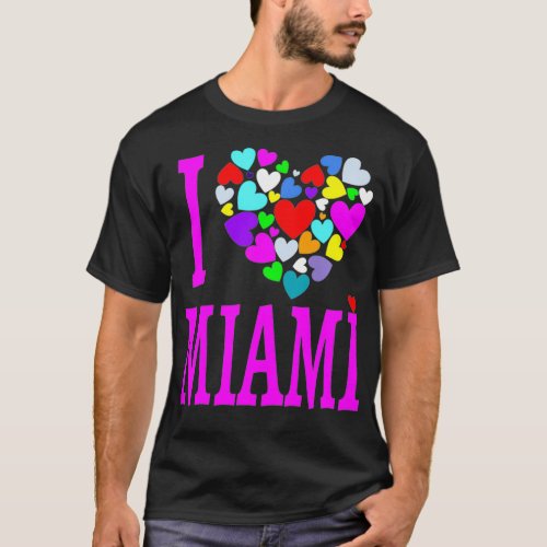 I Love Miami  Heart Design Miami Florida T_Shirt