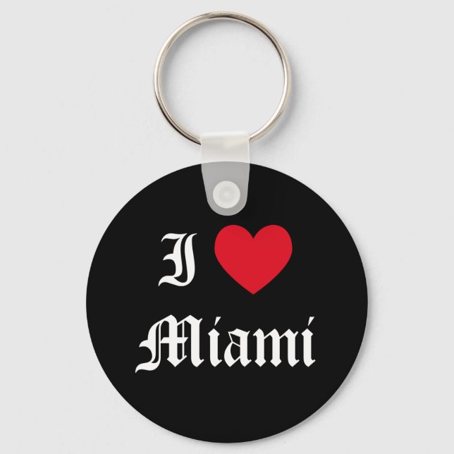 I Love Miami Keychain (Front)