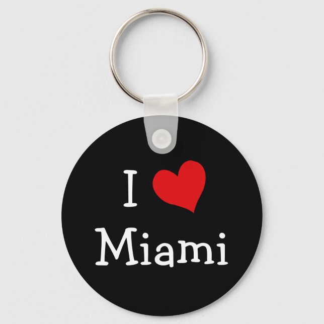 I Love Miami Keychain (Front)