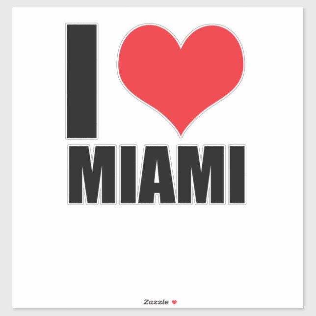 I love Miami Sticker (Sheet)