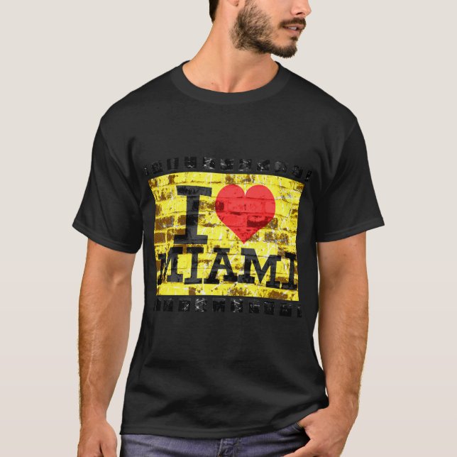 I love Miami - Vintage Miami T-Shirt (Front)
