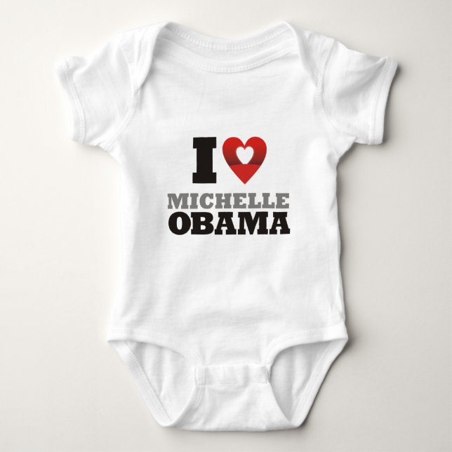 i love michelle obama baby bodysuit (Front)