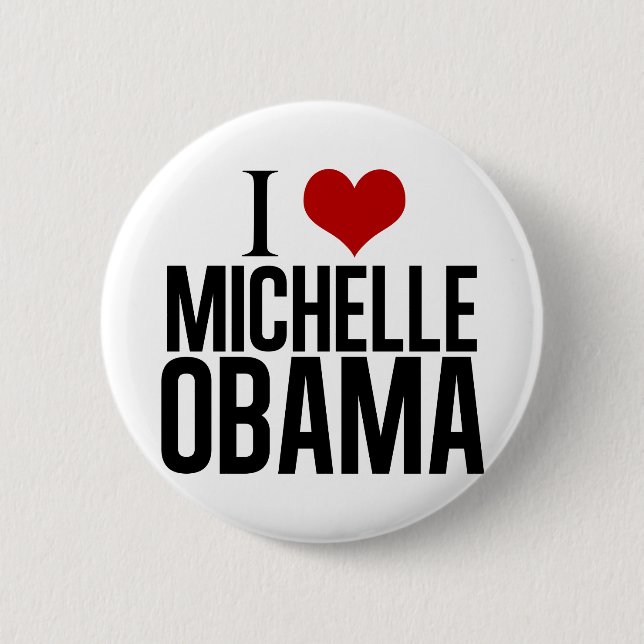 I Love Michelle Obama Button (Front)