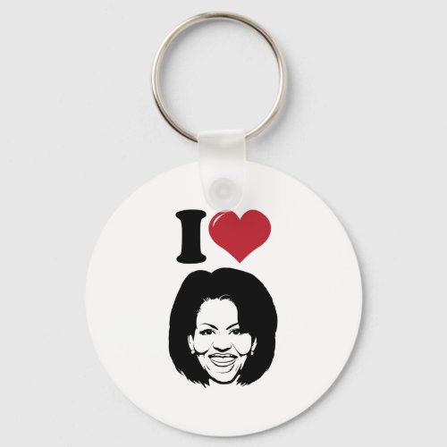 I Love Michelle Obama Keychain