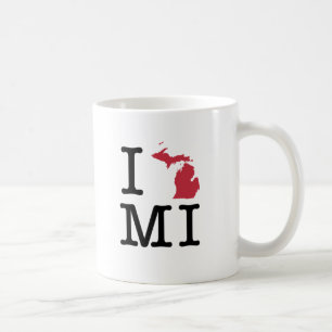 I Love Michigan Coffee Mug