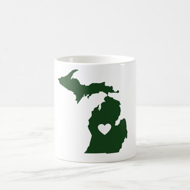 I Love Michigan Coffee Mug (Center)