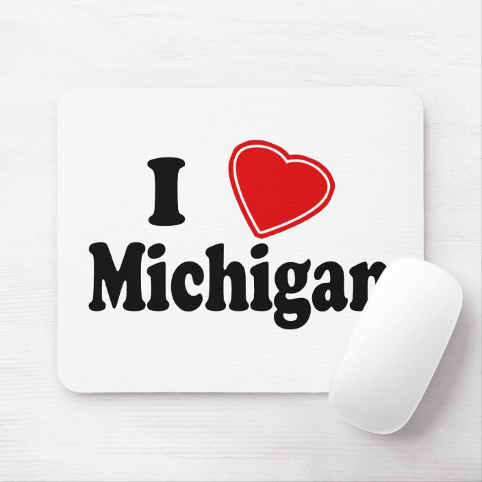 I Love Michigan Mousepad
