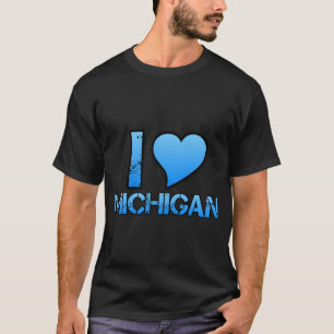 I Love Michigan Skate Style T-Shirt