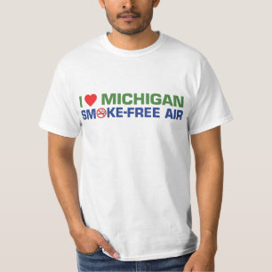 I love Michigan Smoke-Free Air T-Shirt