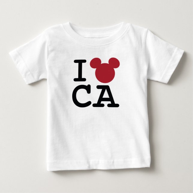 I Love Mickey | California Disneyland Baby T-Shirt (Front)