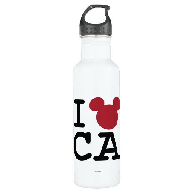 I Love Mickey | California Disneyland Water Bottle (Front)