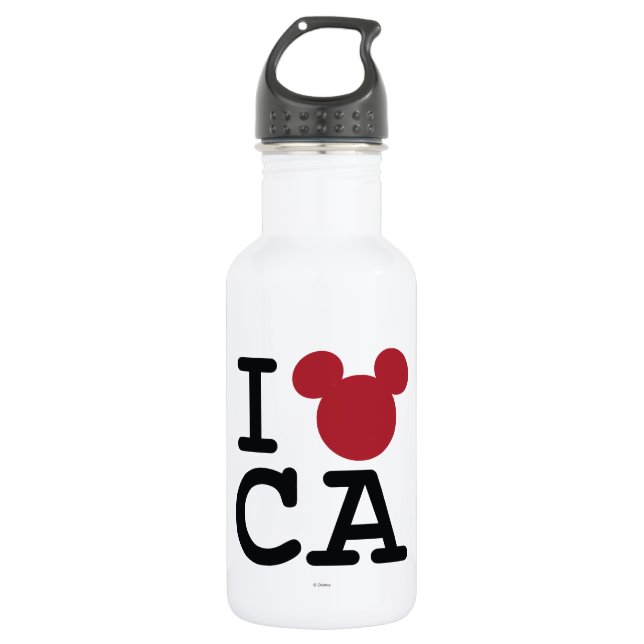 I Love Mickey | California Disneyland Water Bottle (Front)