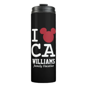 I Love Mickey California Family Vacation Thermal Tumbler