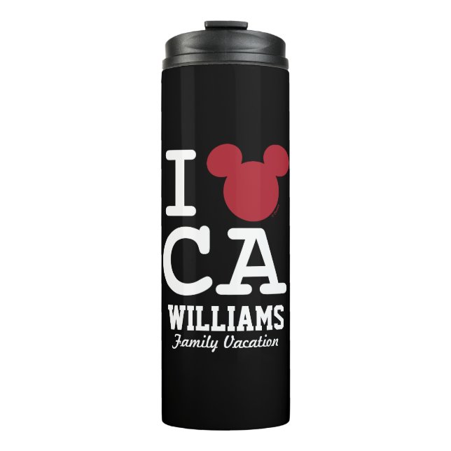 I Love Mickey | California Family Vacation Thermal Tumbler (Front)