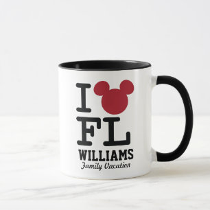 I Love Mickey Florida Family Vacation Mug