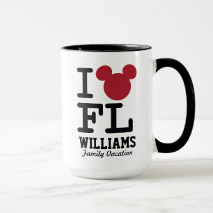 I Love Mickey Florida Family Vacation Mug