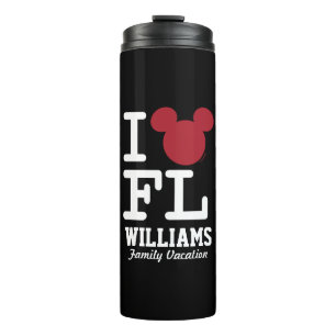 I Love Mickey Florida Family Vacation Thermal Tumbler